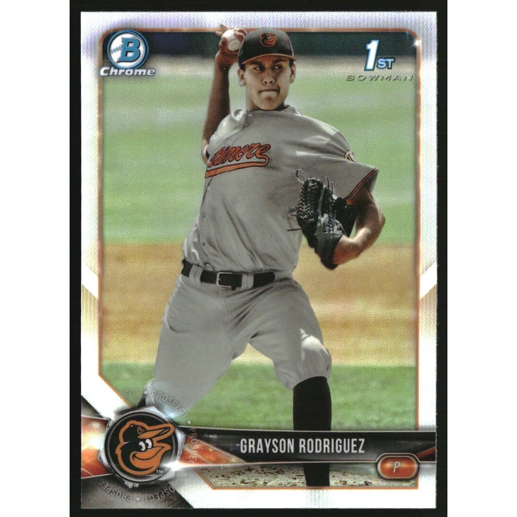 2018 Bowman Chrome Draft Refractors #BDC73 Grayson Rodriguez
