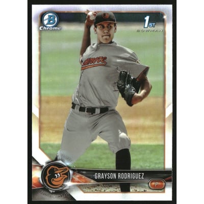 2018 Bowman Chrome Draft Refractors #BDC73 Grayson Rodriguez