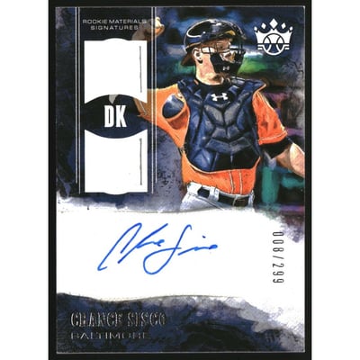 2018 Diamond Kings DK Rookie Materials Signatures #7 Chance Sisco/299