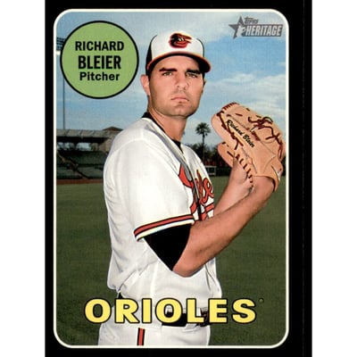 2018 Topps Heritage Black Border #554 Richard Bleier