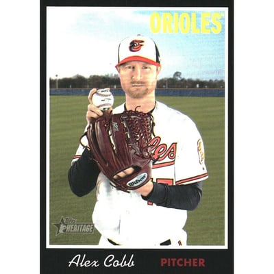 2019 Topps Heritage Black Border #20 Alex Cobb