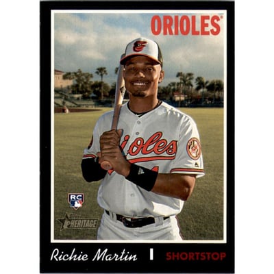 2019 Topps Heritage Black Border #532 Richie Martin