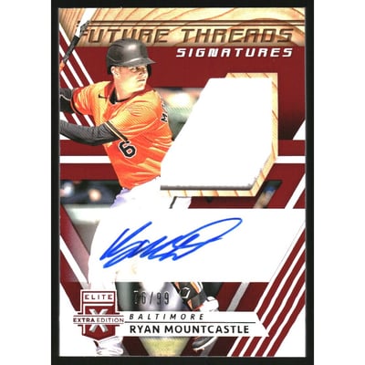 2020 Elite Extra Edition Future Threads Signatures Red #38 Ryan Mountcastle/99