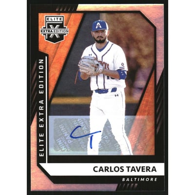 2021 Elite Extra Edition Signatures #137 Carlos Tavera