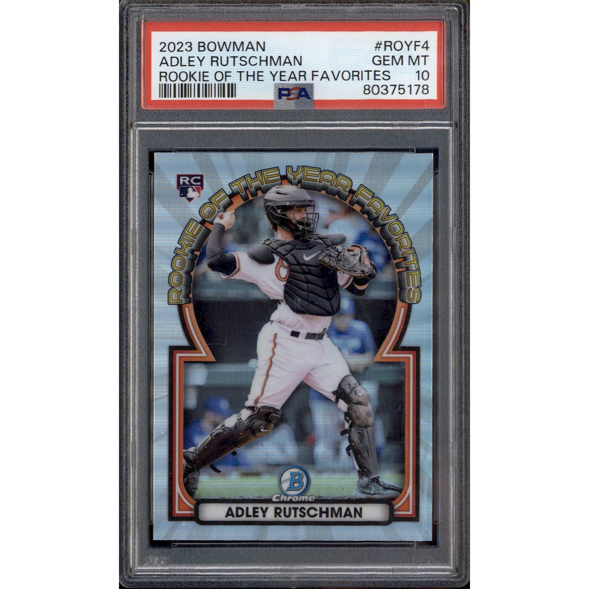 2023 Bowman Rookie Of The Year Favorites #ROYF4 Adley Rutschman RC PSA 10