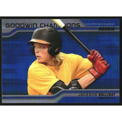 2023 Upper Deck Goodwin Champions Platinum Rainbow Blue #P60 Jackson Holliday H