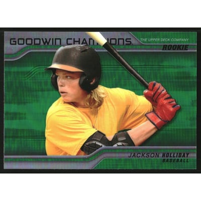 2023 Upper Deck Goodwin Champions Platinum Rainbow Green #P60 Jackson Holliday H