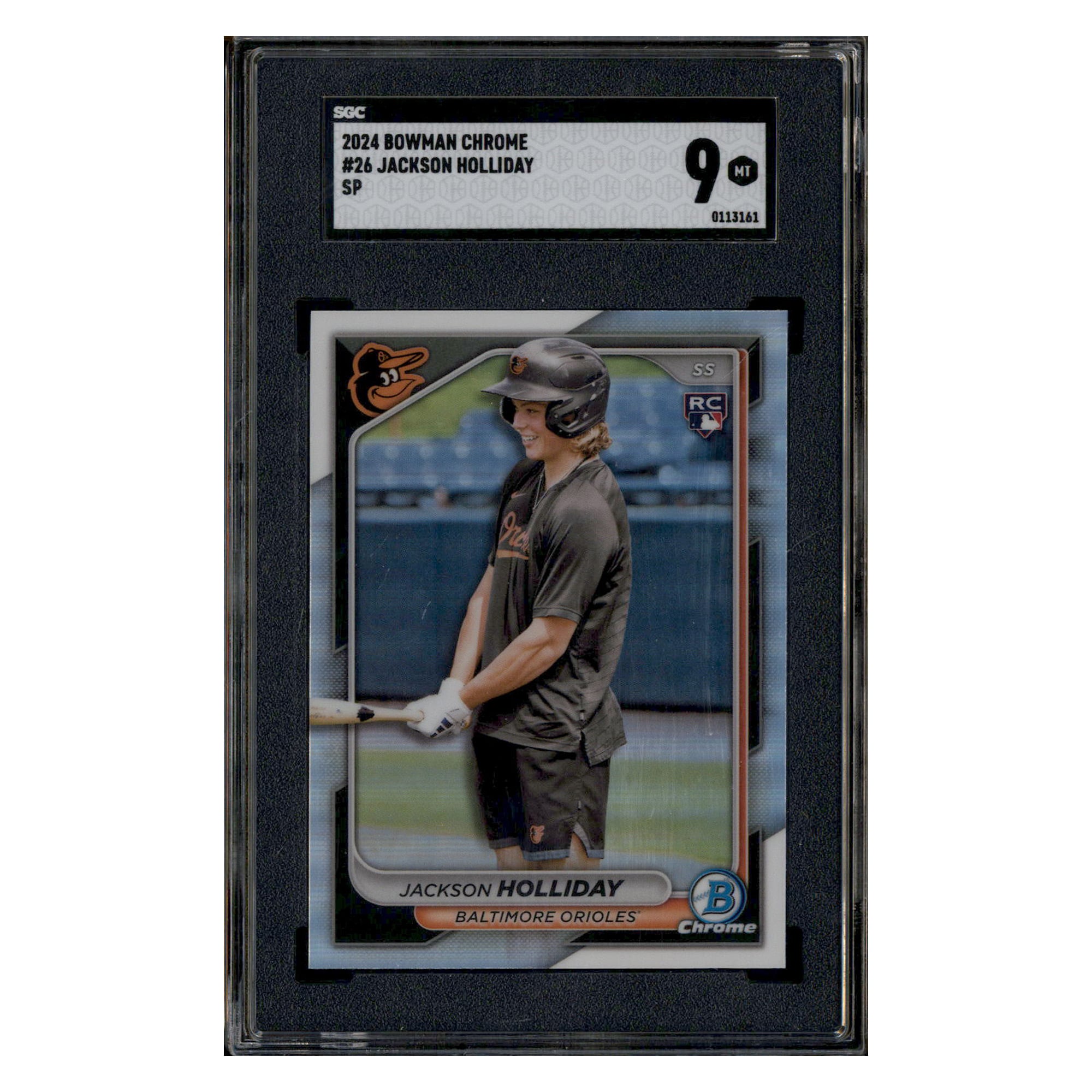 2024 Bowman Chrome #26 Jackson Holliday SP RC Rookie SGC 9