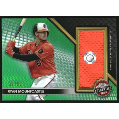 2024 Topps Chrome Authentics Relics Green Refractors #TCARM Ryan Mountcastle