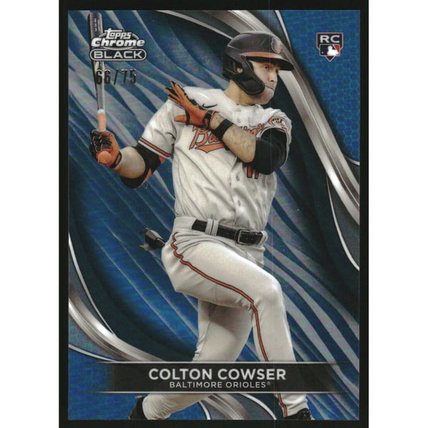 2024 Topps Chrome Black Blue Refractors #70 Colton Cowser