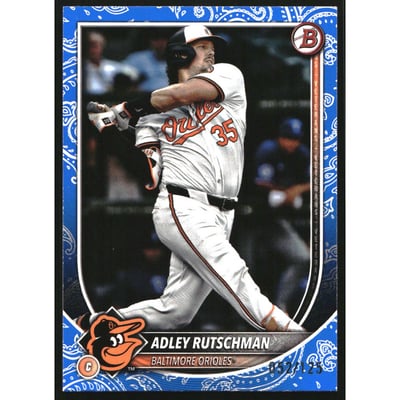 2025 Bowman Blue Pattern #35 Adley Rutschman