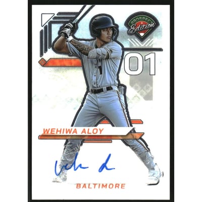 2025 Panini Prospect Edition Holo Prospect Ticket Signatures Prizms #109 Wehiwa Aloy