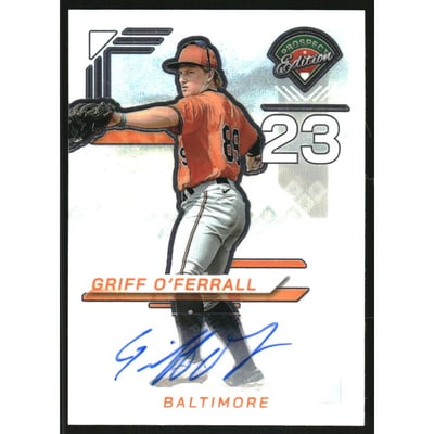 2025 Panini Prospect Edition Holo Prospect Ticket Signatures Prizms #95 Griff O'Ferrall