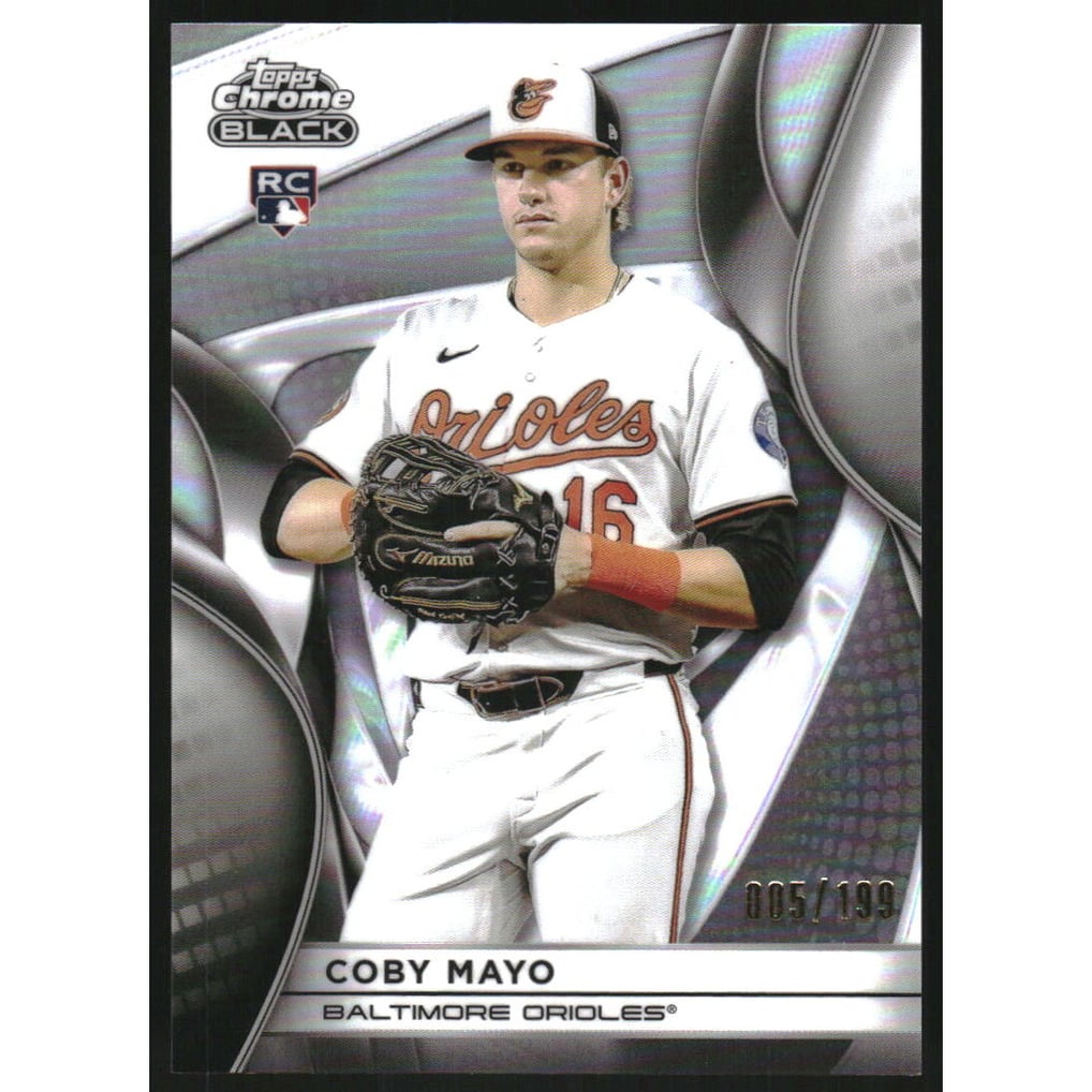 2025 Topps Chrome Black Refractors Parallel #27 Coby Mayo