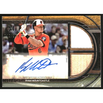 2025 Topps Museum Collection Signature Swatches Dual Relic Autographs #SPDRARM Ryan Mountcastle