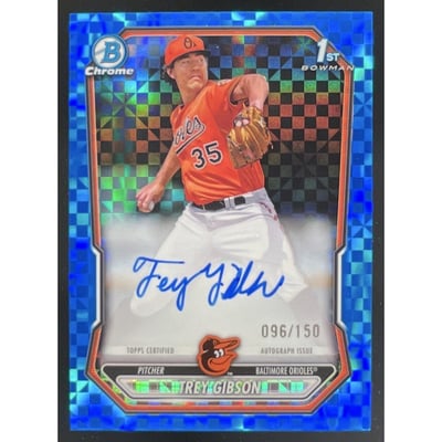 2026 Bowman Chrome Prospect Blue X-Fractor #CPA-TGI Trey Gibson RC Auto /150