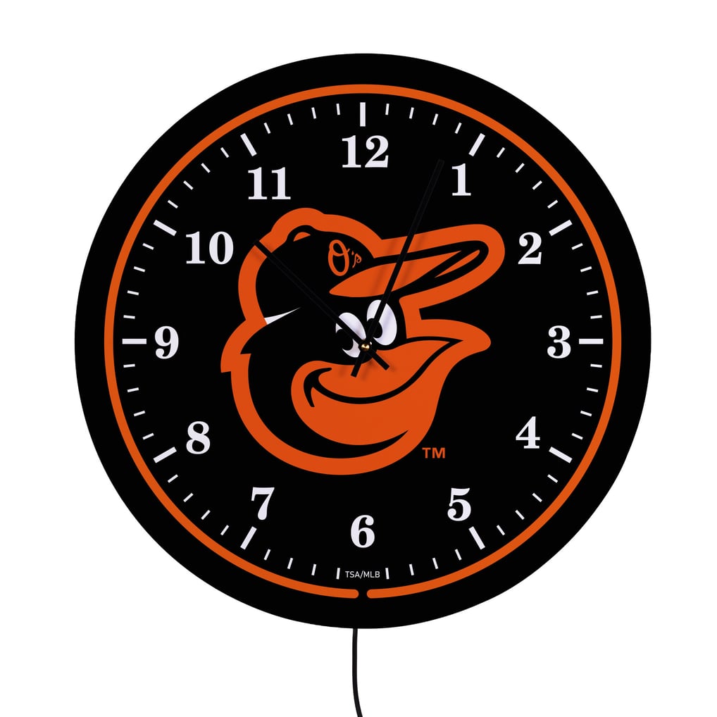Baltimore Orioles 18" Lighted Round LED Wall Clock
