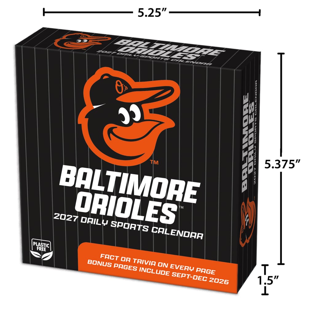 Baltimore Orioles 2027 Box Calendar