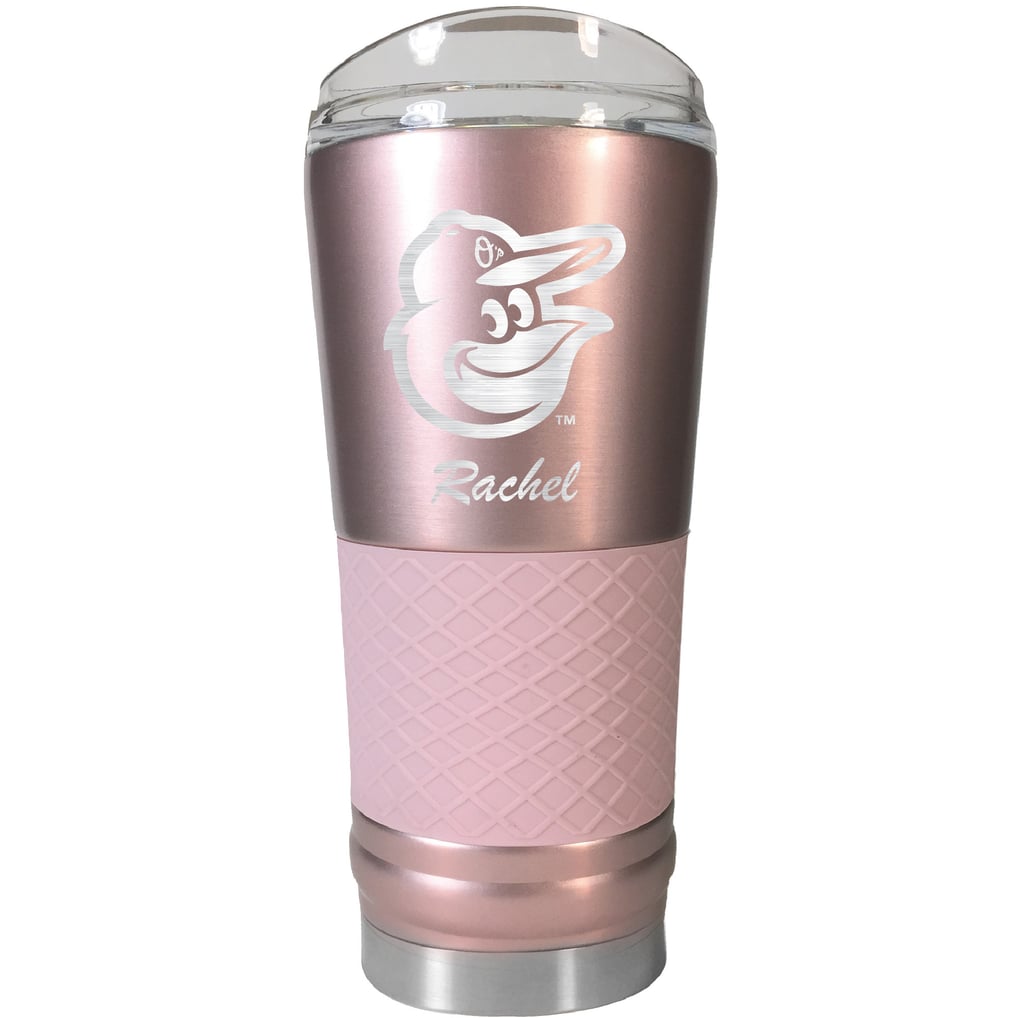 Baltimore Orioles 24oz. Personalized Rose Gold Draft Tumbler