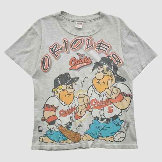 Baltimore Orioles Anvil 90s T-shirt - Heather Gray - M by Fanatics Real Vintage
