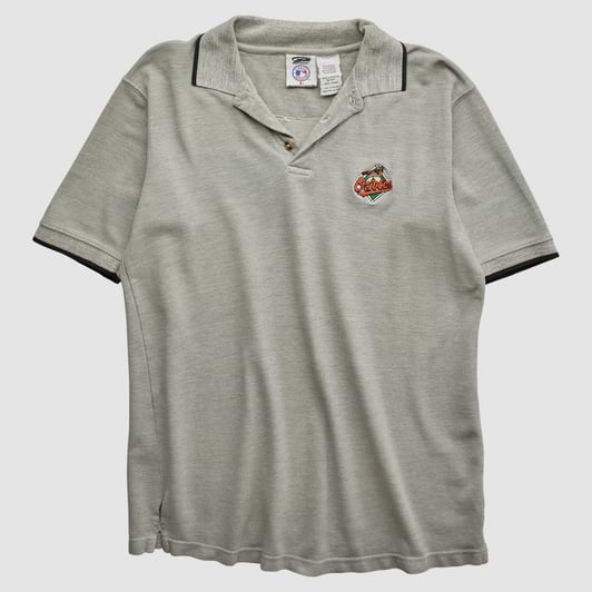 Baltimore Orioles Genuine Merchandise 1999 Polo - Gray - L by Fanatics Real Vintage