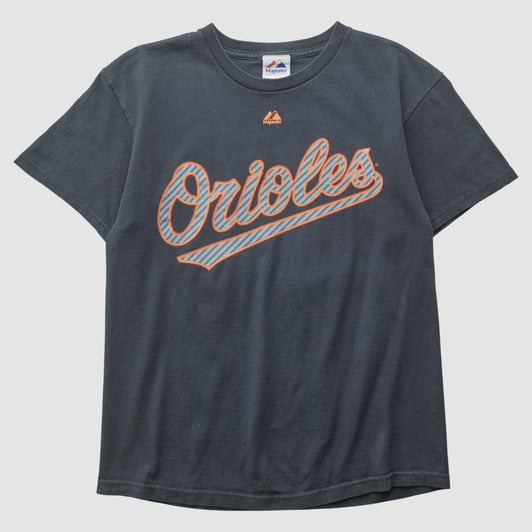 Baltimore Orioles Majestic 2010s T-shirt - Black - XS by Fanatics Real Vintage