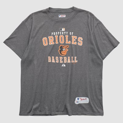 Baltimore Orioles Majestic 2010s T-shirt - Charcoal - XL by Fanatics Real Vintage