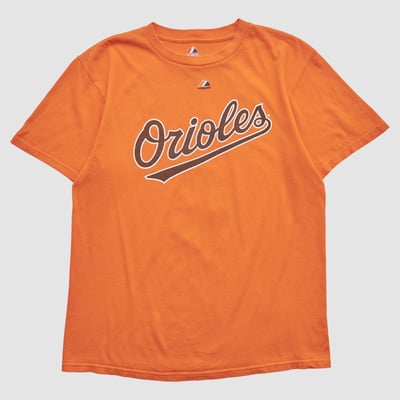 Baltimore Orioles Majestic 2010s T-shirt - Orange - M by Fanatics Real Vintage