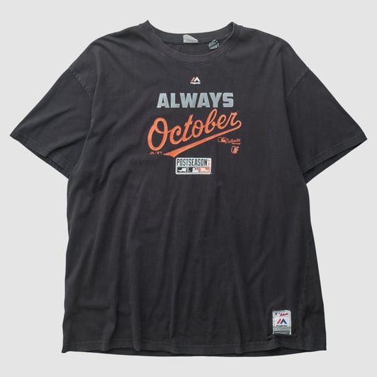 Baltimore Orioles Majestic 2014 T-shirt - Black - 5XL by Fanatics Real Vintage