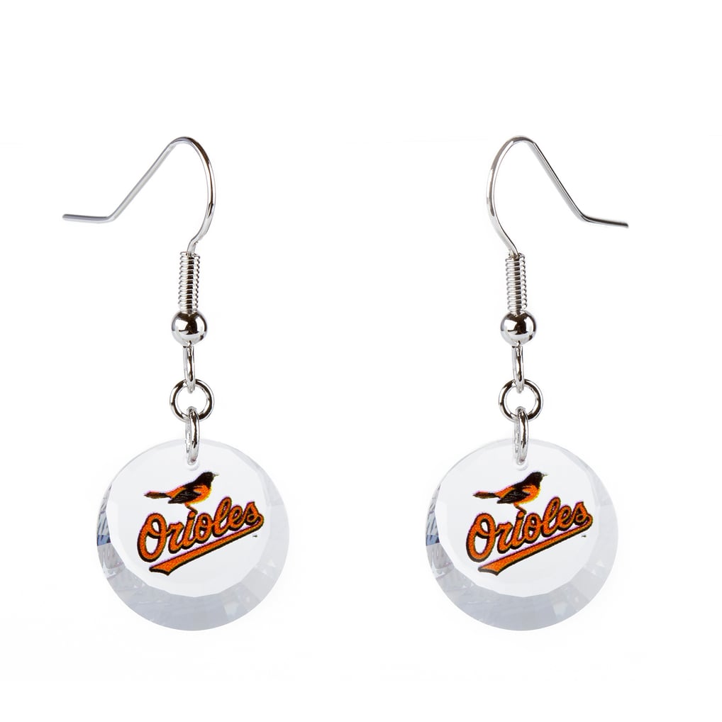 Baltimore Orioles Swarovski Pick Off Earrings