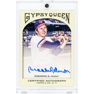 Brooks Robinson Baltimore Orioles Autographed 2011 Topps GQ #GQA-BR Card 