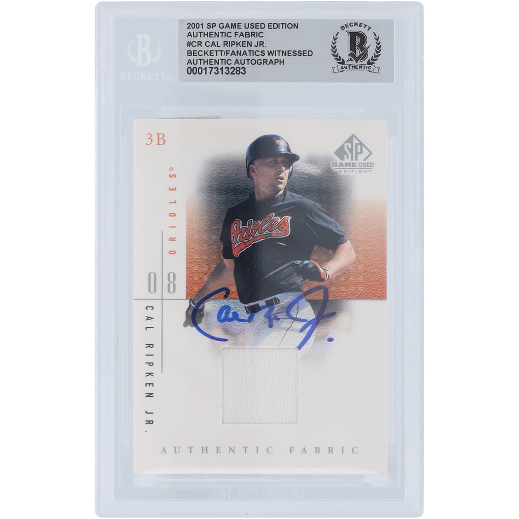 Cal Ripken Jr. Baltimore Orioles Autographed 2001 Upper Deck SP Game ...
