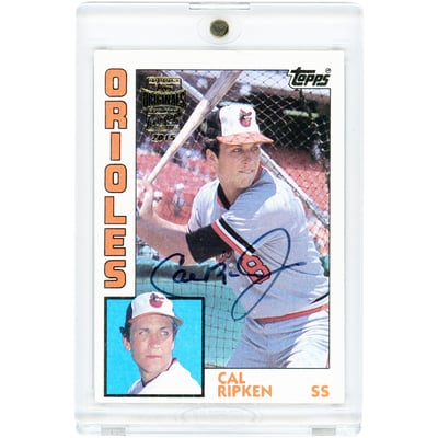 Cal Ripken Jr. Baltimore Orioles Autographed 2015 Topps Archives '84 Buyback #490 #10/10 Card