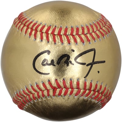 Cal Ripken Jr. Baltimore Orioles Autographed Fanatics Authentic Gold Leather Baseball