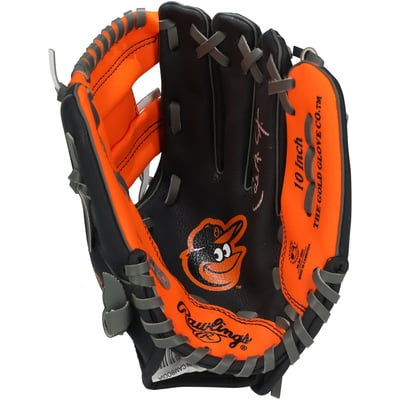 Cal Ripken Jr. Baltimore Orioles Autographed Fanatics Authentic Rawlings 10" Collectible Team Logo Glove 