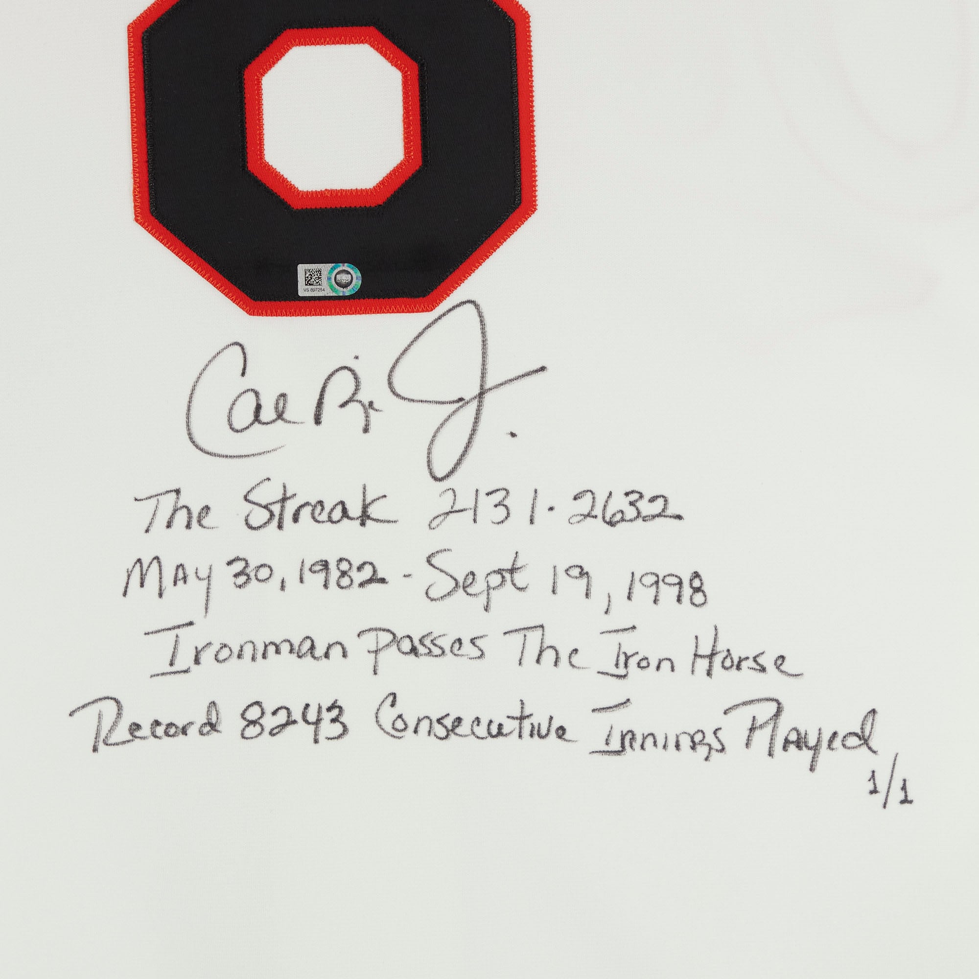 Autographed Baltimore Orioles Cal Ripken Jr. Fanatics Authentic