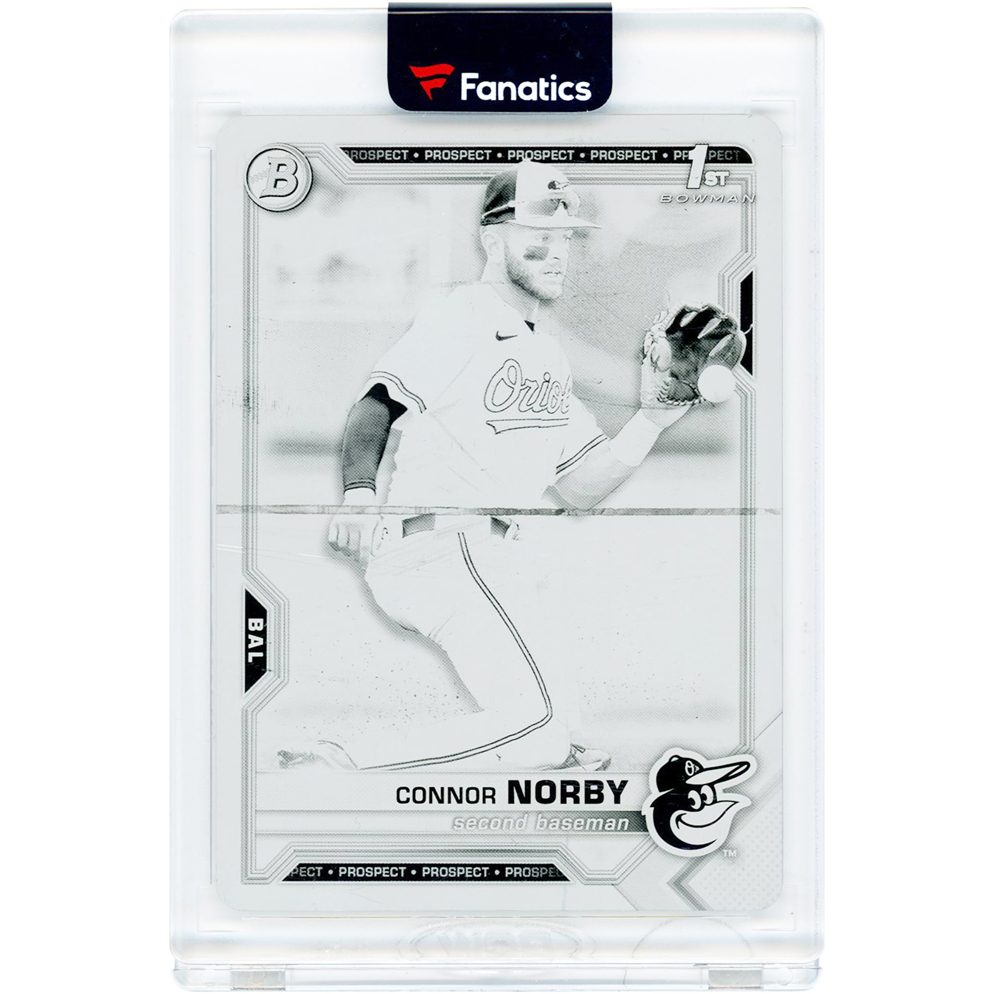 Connor Norby Orioles 0 Bowman Draft to - Baltimore #BD-50 1st MLB 