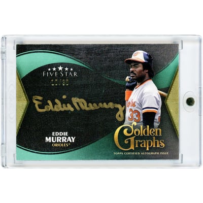 Eddie Murray Baltimore Orioles Autographed 2024 Topps Five Star Golden Graphs #GG-EM #18/30 Card