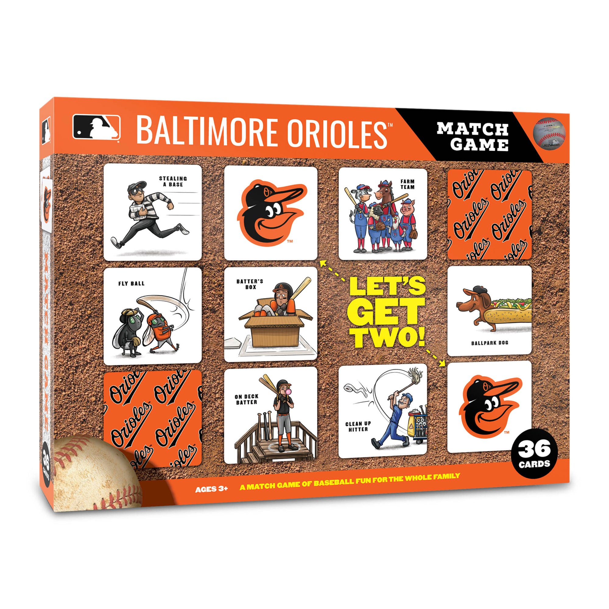 Fanpoint Baltimore Orioles Licensed Memory Match Game