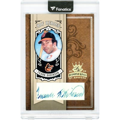Frank Robinson Baltimore Orioles Autographed 2005 Donruss Diamond Kings HOF Heroes #HH-52 #10/10 Card