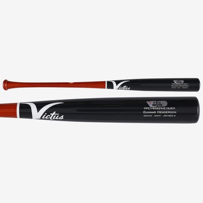 Gunnar Henderson Baltimore Orioles Fanatics Authentic Player-Issued Black and Red Victus Bat from the 2024 MLB Season - NF70456943