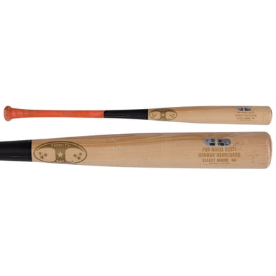 Gunnar Henderson Baltimore Orioles Fanatics Authentic Player-Issued Tan and Black Trinity Bat from the 2026 MLB Season - NF70456774