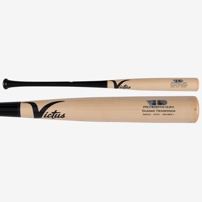 Gunnar Henderson Baltimore Orioles Fanatics Authentic Player-Issued Tan and Black Victus Bat from the 2024 MLB Season - NF70456941
