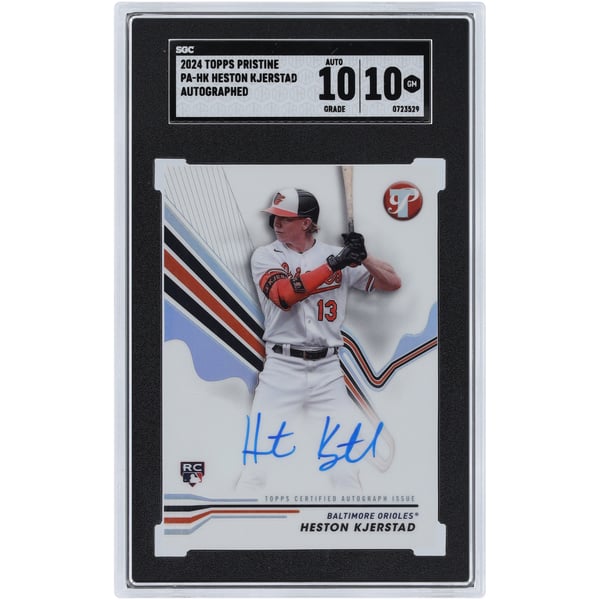 Heston Kjerstad Baltimore Orioles Autographed 2024 Topps Pristine 