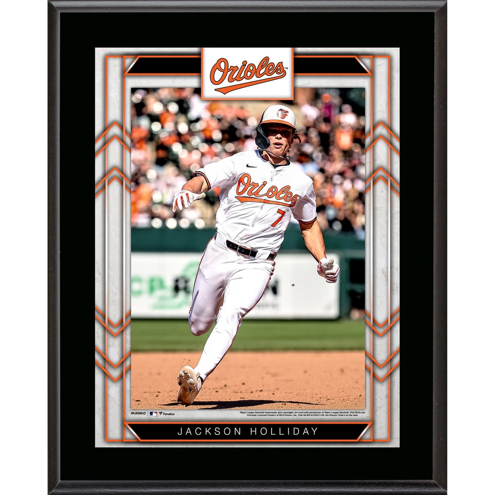 Jackson Holliday Baltimore Orioles Fanatics Authentic 10.5" x 13" Sublimated Player Plaque