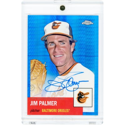 Jim Palmer Baltimore Orioles Autographed 2022 Topps Chrome Platinum Prism Refractor #CPA-JP #95/99 Card 