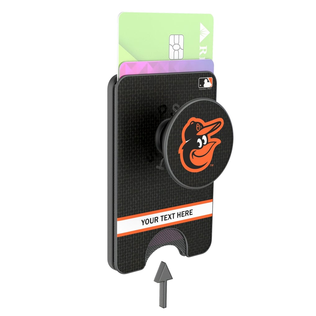 Baltimore Orioles Keyscaper Personalized Solid PopSockets Magnetic Wallet
