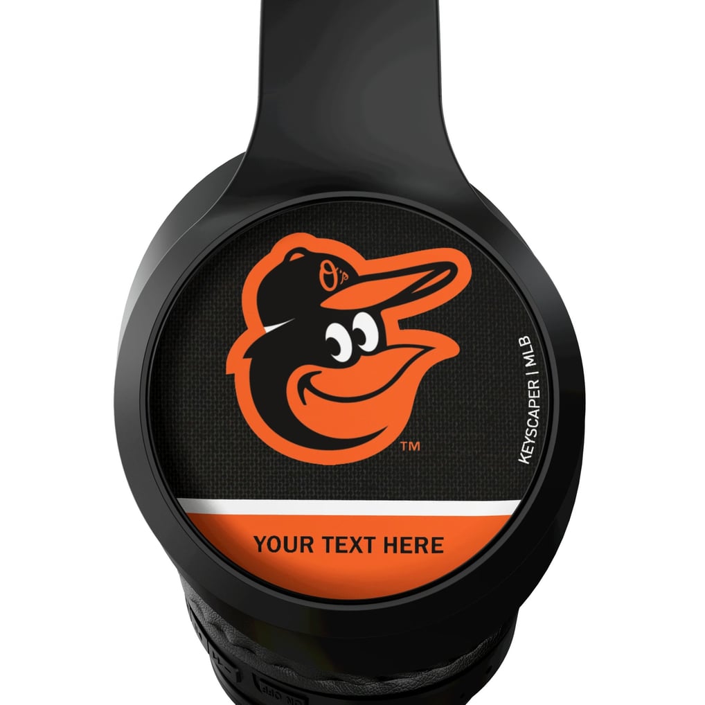 Baltimore Orioles Keyscaper Personalized Solid Wireless Bluetooth Headphones With Case