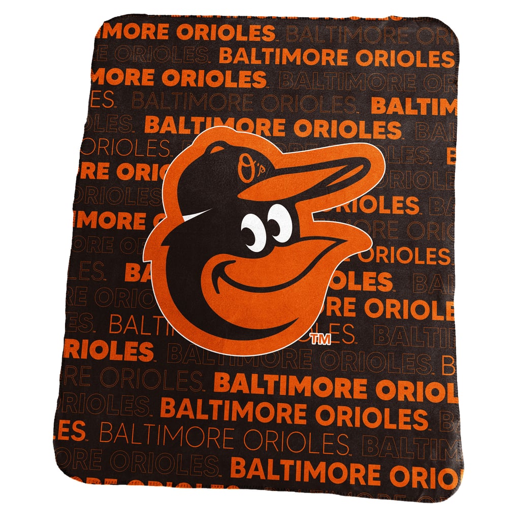 Baltimore Orioles Logo Brands 50" x 60" Classic Fleece Throw Blanket