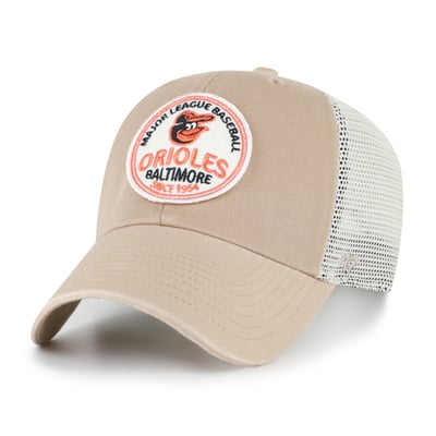  Baltimore Orioles '47 Clean Up Adjustable Hat - Khaki